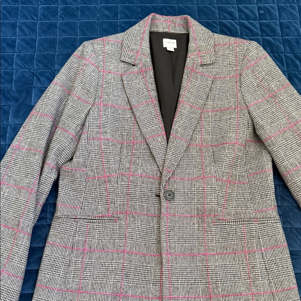 J Crew Gray and Pink Blazer - Women’s size 10